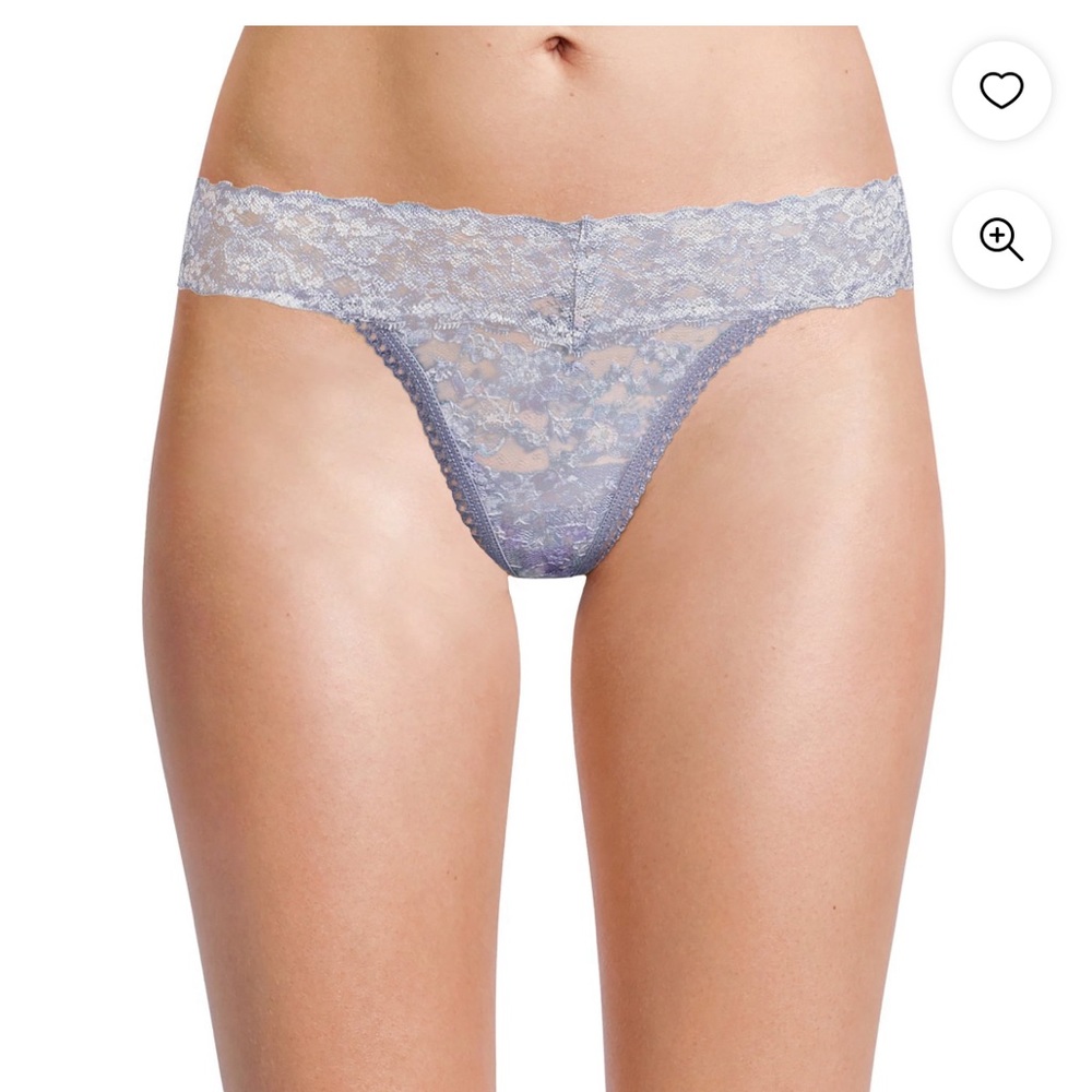 Jessica Simpson Women's Stretch Microfiber Lace Thong Panties